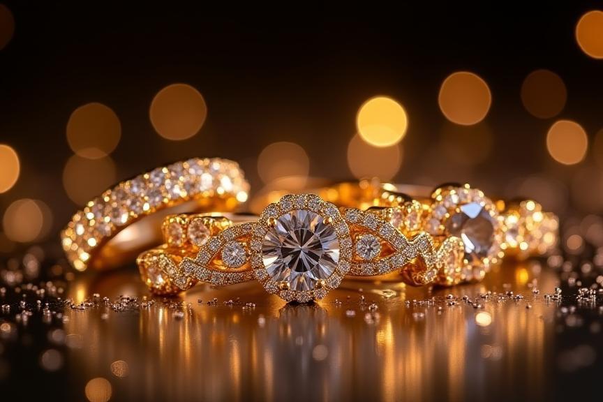 Conjunto de joyas brillantes ideal para ocasiones especiales